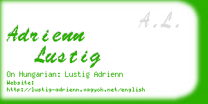 adrienn lustig business card